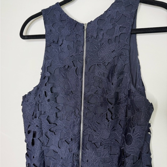 ANTONIO MELANI Midnight Blue Lace Midi Dress - Picture 5 of 7